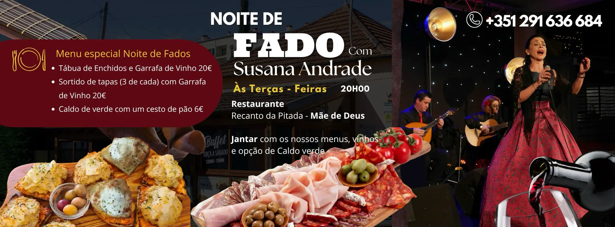 Noite de Fado no recanto da Pitada - Mãe de Deus, Todas as Terças feiras as 20H00