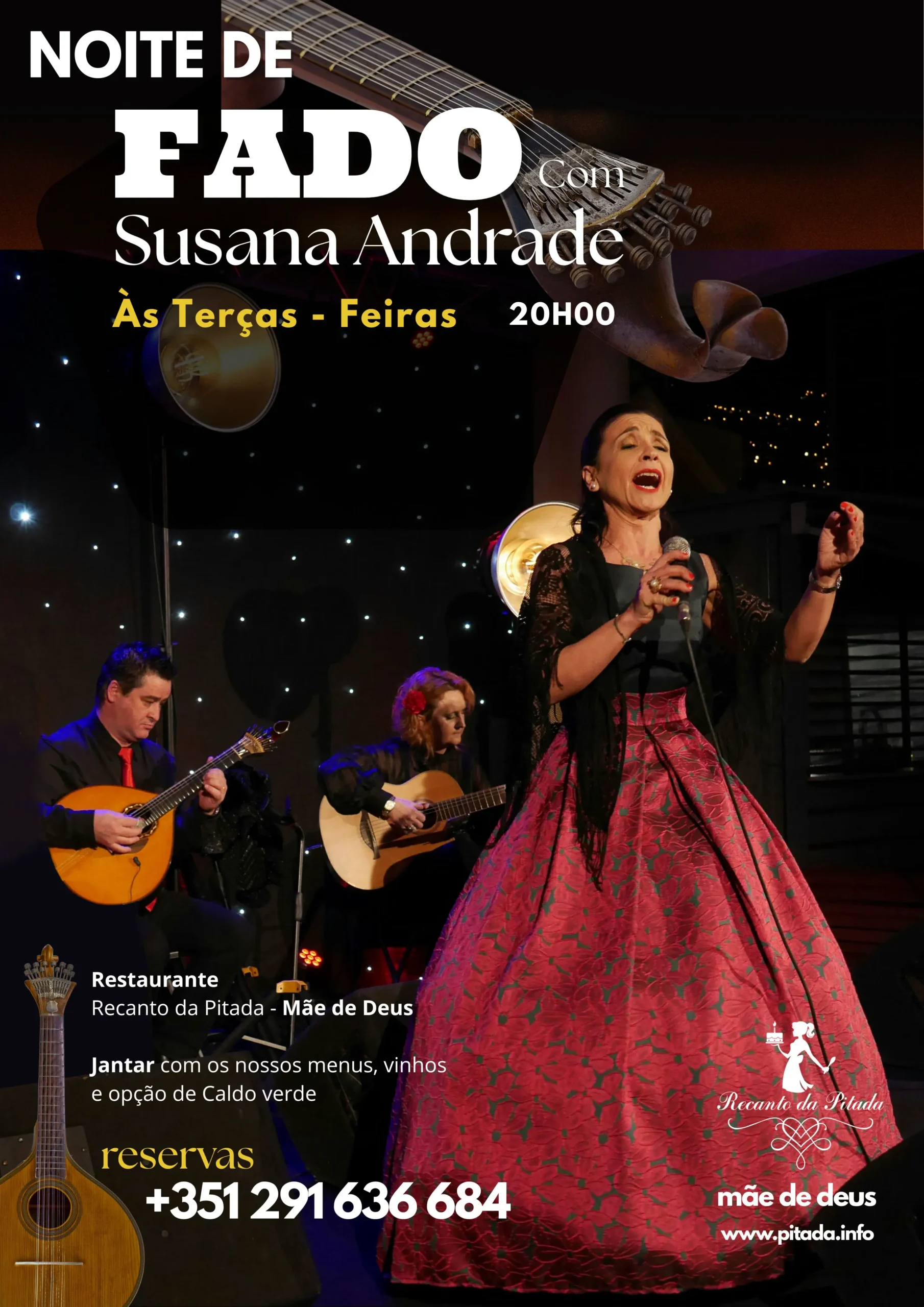 Noite de Fado no recanto da Pitada - Mãe de Deus, Todas as Terças feiras as 20H00